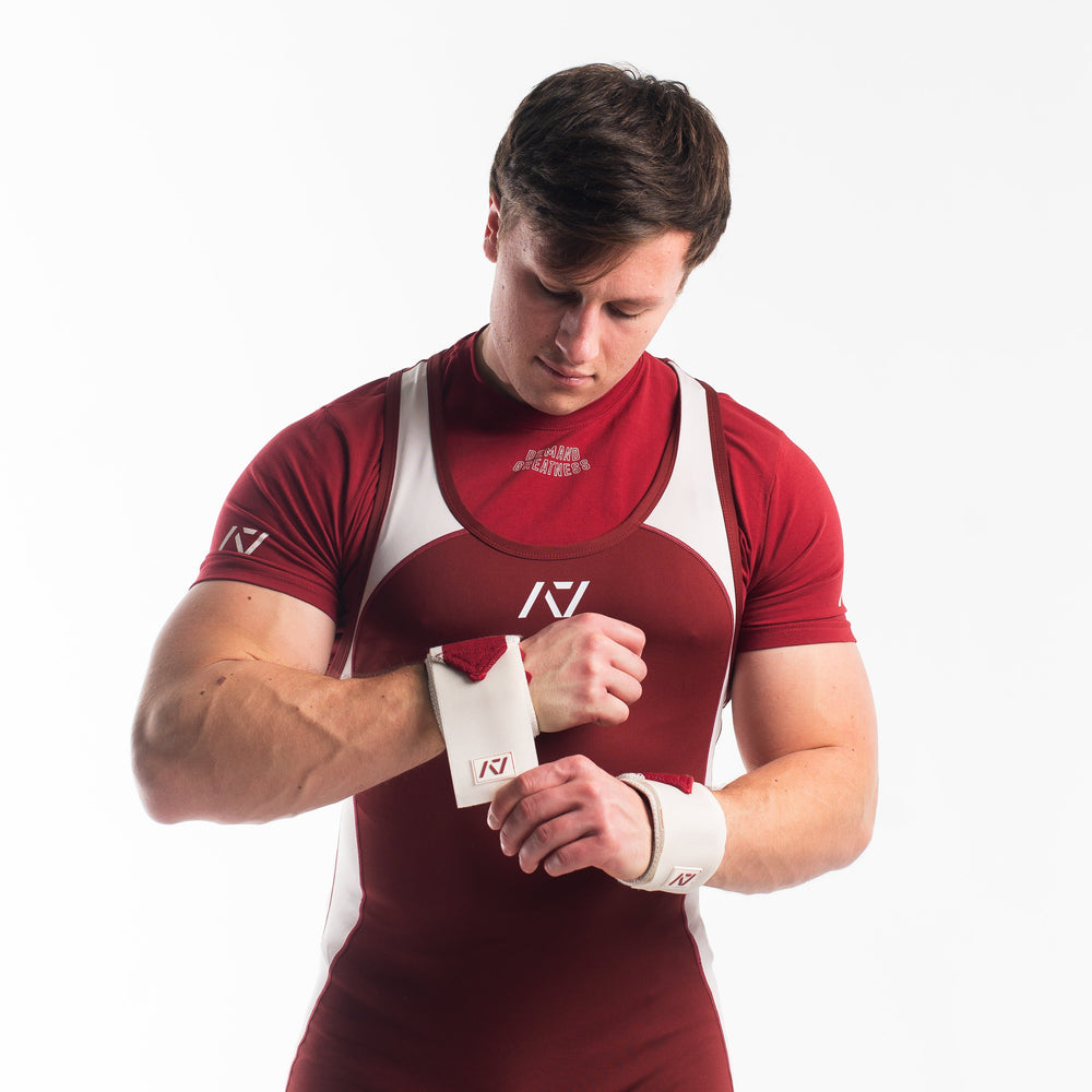
                      
                        A7 IPF Approved Zebra Wraps feature strips of velcro on the wraps, allowing Zebra Wraps to conform fully to your unique preference of tightness. We offer Zebra wrist wraps in 3 lengths and 4 stiffnesses (Flexi, Mids, Stiff, and Rigor Mortis). The IPF Approved Kit includes Powerlifting Singlet, A7 Meet Shirt, A7 Zebra Wrist Wraps, A7 Deadlift Socks, Hourglass Knee Sleeves (Stiff Knee Sleeves and Rigor Mortis Knee Sleeves). All A7 Powerlifting Equipment shipping to UK, Norway, Switzerland and Iceland. 
                      
                    