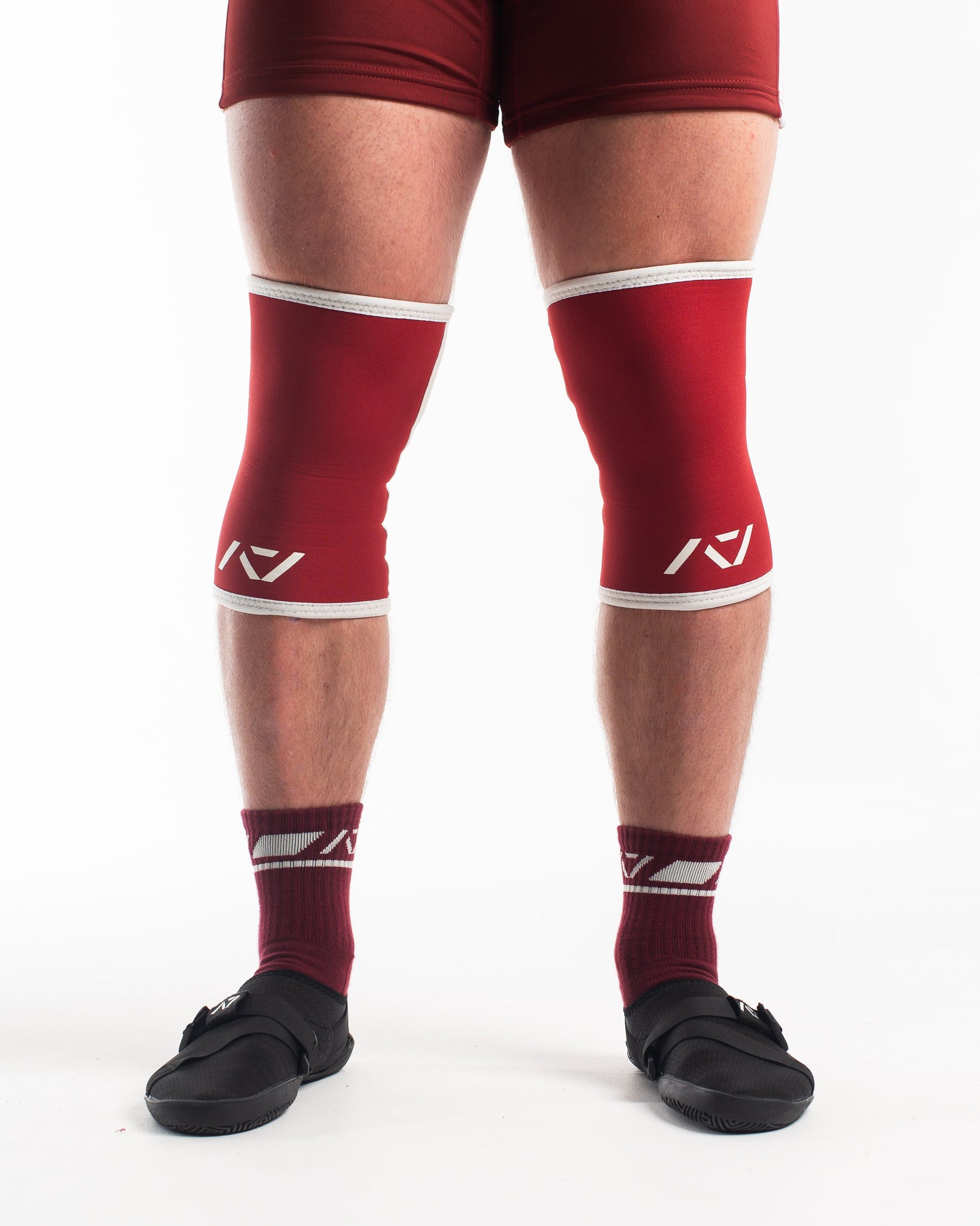 A7 IPF Approved Hourglass Knee Sleeves feature an hourglass-shaped centre taper fit to help provide knee compression while maintaining proper tightness around the calf and quad, offered in three stiffnesses (Flexi, Stiff and Rigor Mortis). Shop the full A7 Powerlifting IPF Approved Equipment collection. The IPF Approved Kit includes Powerlifting Singlet, A7 Meet Shirt, A7 Zebra Wrist Wraps and A7 Deadlift Socks. All A7 Powerlifting Equipment shipping to UK, Norway, Switzerland and Iceland.