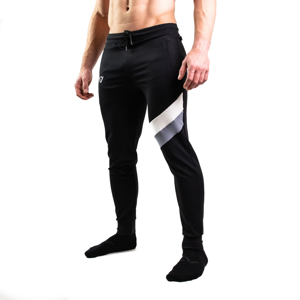 
                      
                        Defy Joggers have likely become a staple in your wardrobe. With our newest Monochrome design colourway we set out to provide a unique yet simple monochrome colour combo to match with all the stealth, gray, white and even more poppy colours of your current collection or many of the pieces we have available.
                      
                    