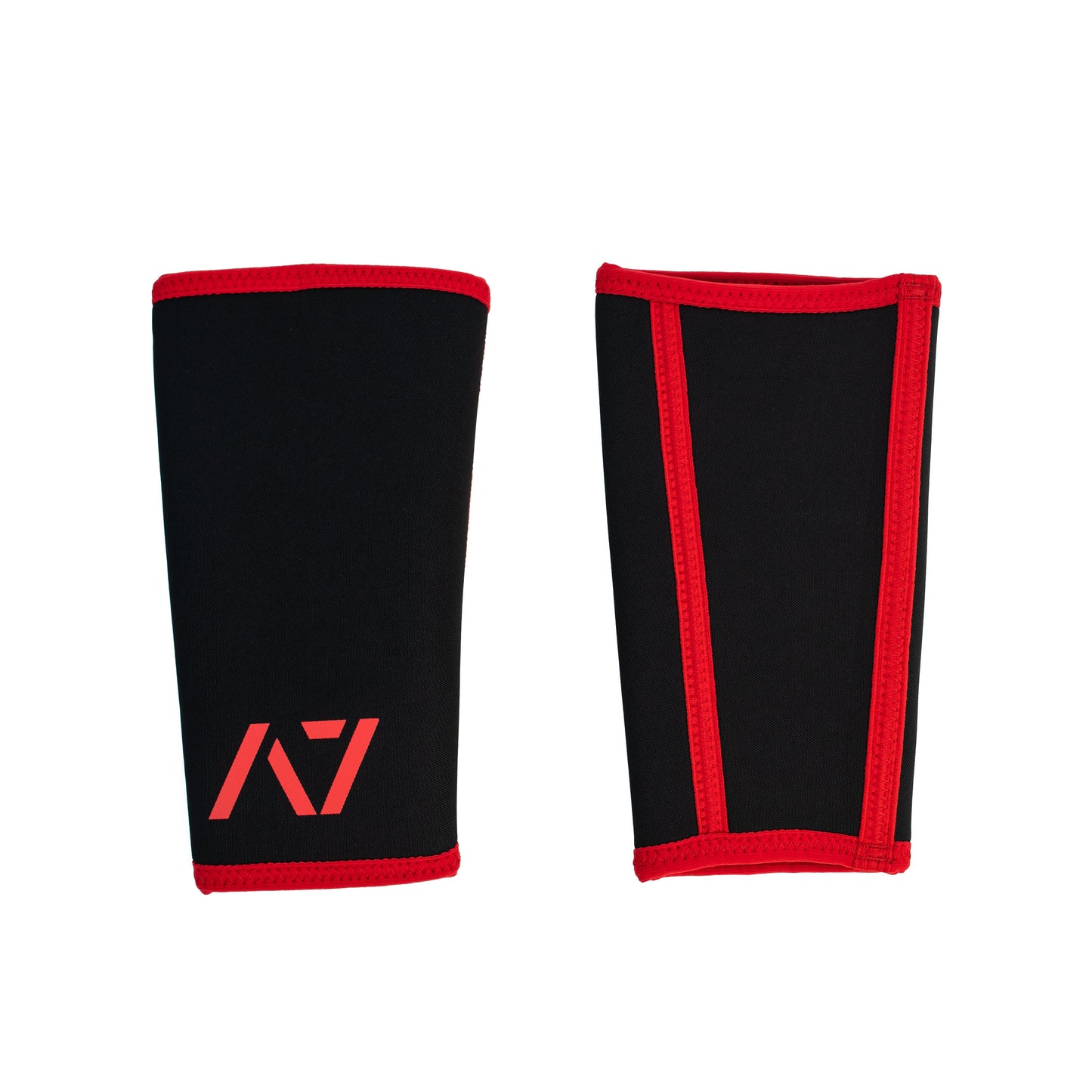 A7 Inferno Stiff knee sleeves feature black and red design. These are structured with a downward cut panel on the back of the quad and calf to ensure these have the ultimate compression at the knee joint. The A7 CONE Inferno Stiff Knee Sleeves are IPF approved and are allowed in all IPF competitions and affiliate federations like the European Powerlifting Federation and all federations across Europe. A7 UK shipping to UK and Europe. 