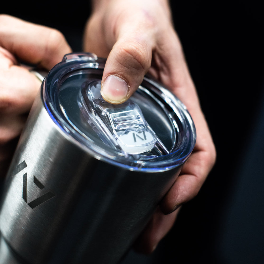 
                      
                        Whether you choose hot or cold beverages our double-wall insulated seamless stainless steel coffee mug is designed to keep your beverages at temperature for longer periods and includes a sliding lid to keep your beverage contained until you are ready for your next sip
                      
                    