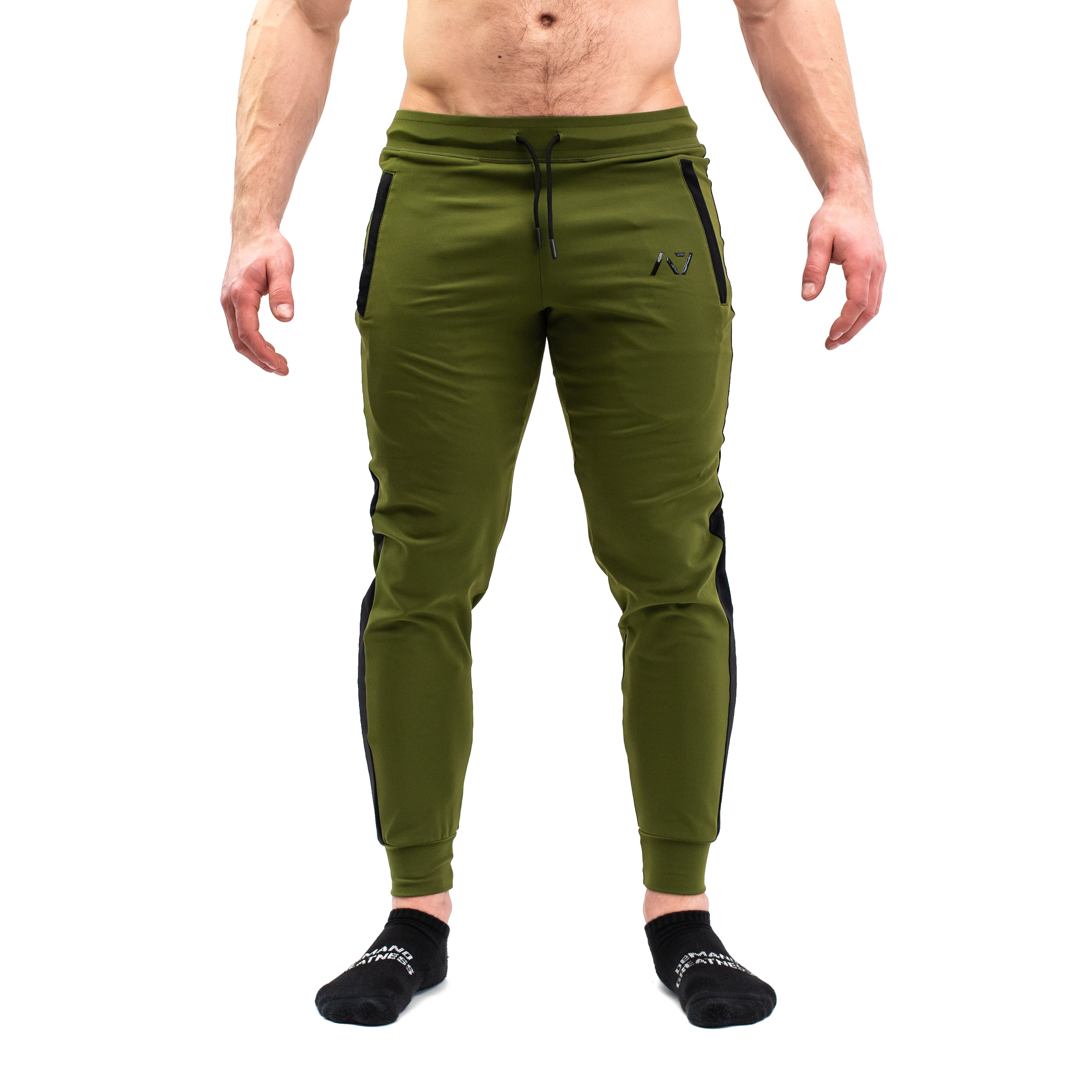 Military Defy joggers are just as comfortable in the gym as they are going out. These are made with premium moisture-wicking 4-way-stretch material for greater range of motion. These are a great fit for both men and women and offer deep zippered pockets and tapered leg design.