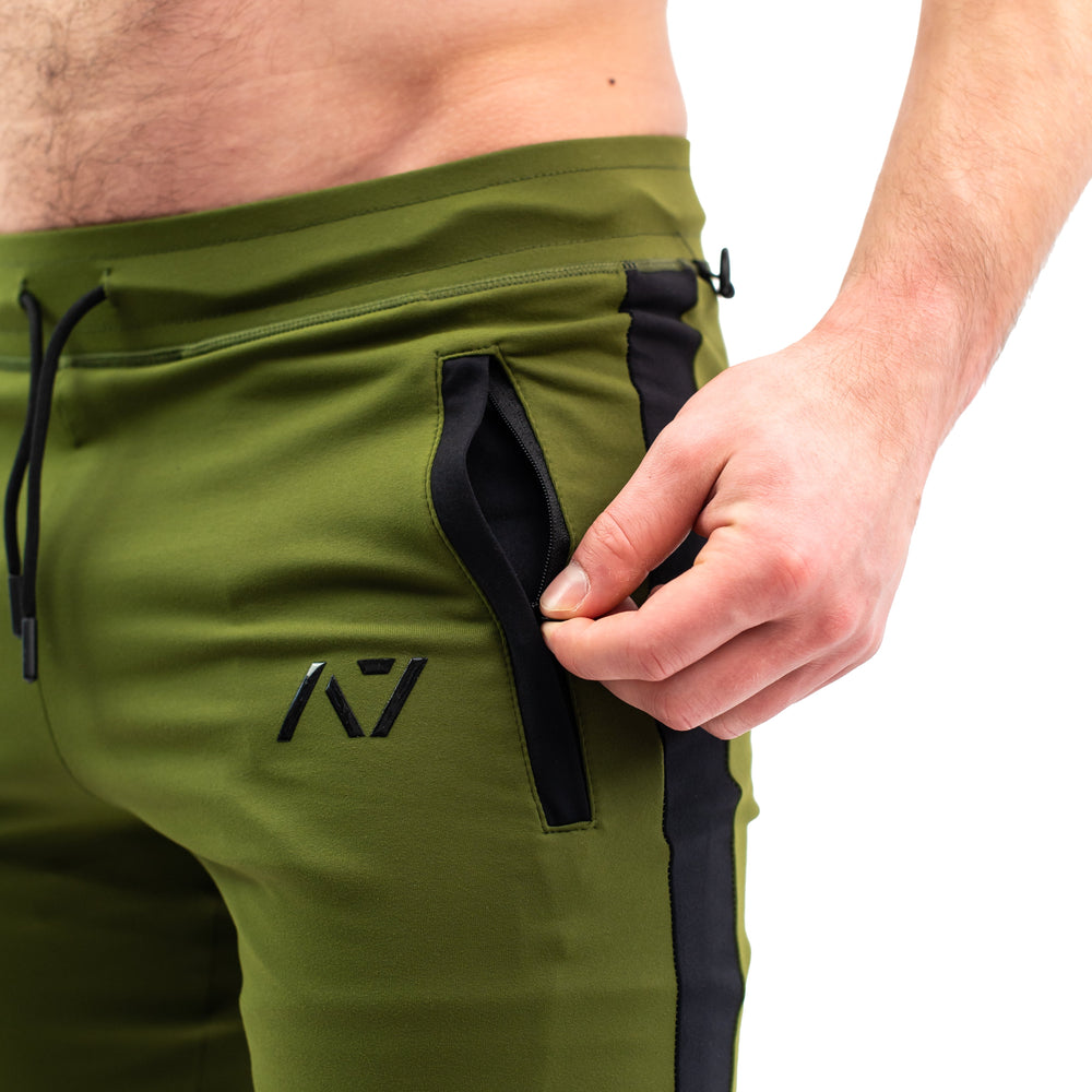 
                      
                        Military Defy joggers are just as comfortable in the gym as they are going out. These are made with premium moisture-wicking 4-way-stretch material for greater range of motion. These are a great fit for both men and women and offer deep zippered pockets and tapered leg design.
                      
                    