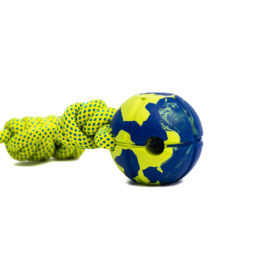 
                      
                        If you are a dog lover, playing with your dog is an important part of building a connection with your best friend! The ball is made from natural rubber, which is non-toxic and very durable. Our Loopo dog toy is great for underhand throwing (so you do not strain your shoulder) and fetching with your dog.
                      
                    