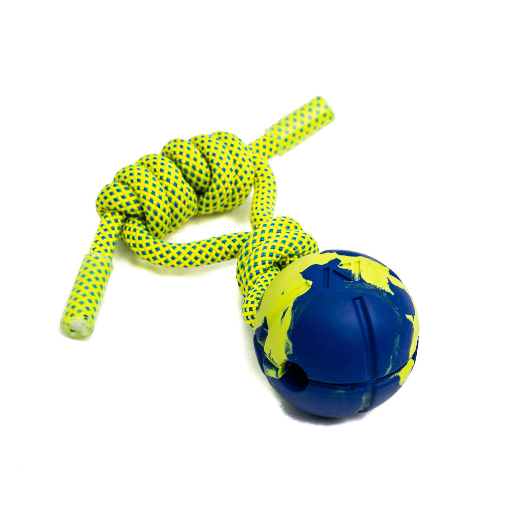 
                      
                        If you are a dog lover, playing with your dog is an important part of building a connection with your best friend! The ball is made from natural rubber, which is non-toxic and very durable. Our Loopo dog toy is great for underhand throwing (so you do not strain your shoulder) and fetching with your dog.
                      
                    