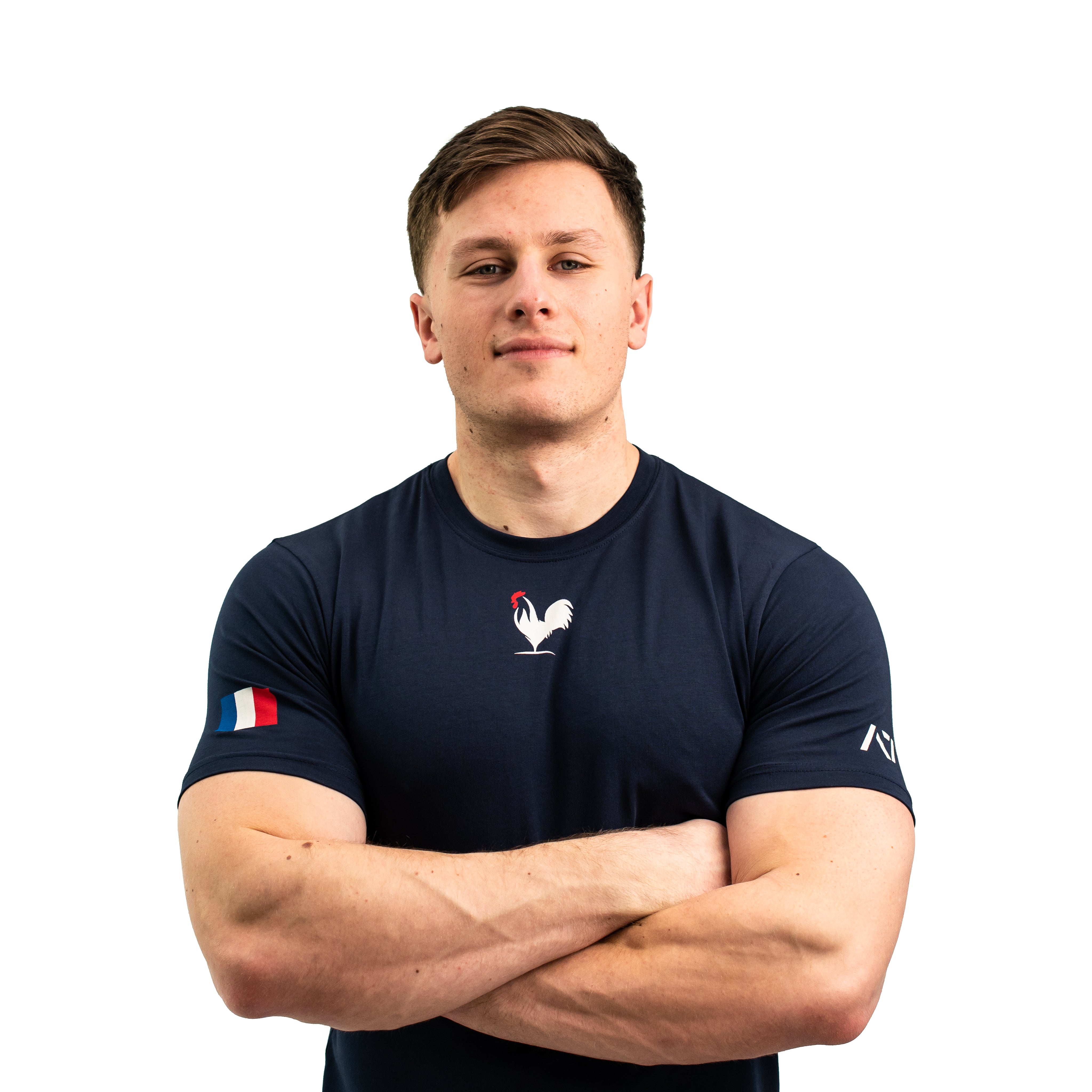 The A7 France Meet Shirt honours the pride and power of one of the strongest countries in Europe and one that you can bring to the platform for comp day or just in training! The A7 France Meet Shirt is an essential in any IPF approved kit. This A7 France Meet Shirt is approved for use in the IPF, EPF and most major federations. 