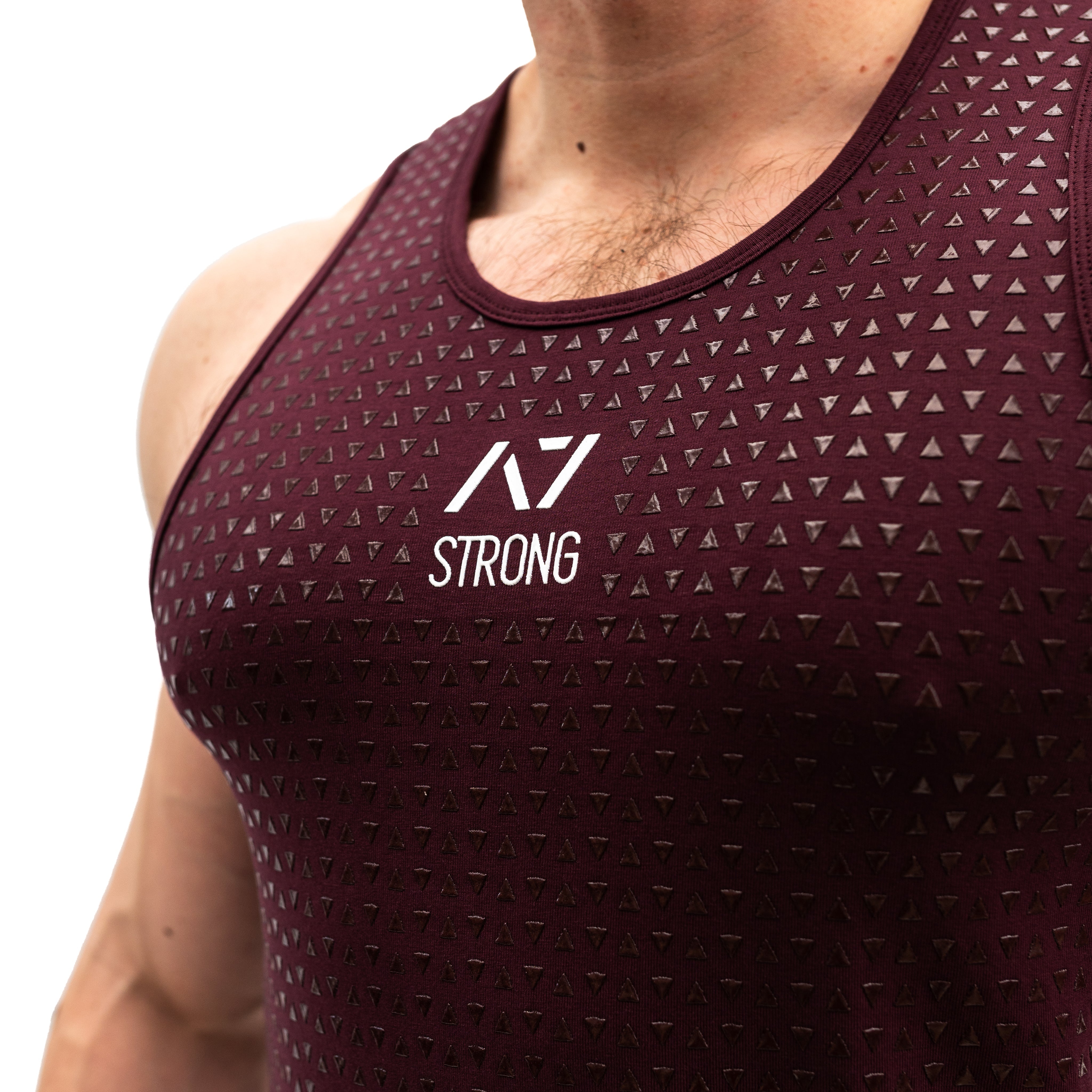 Strongman Trigon Tank, great for Strongman training. Purchase Strongman Trigon tank in UK from A7 UK. Purchase Strongman Trigon Tank in Europe from A7 Europe. No more chalk and no more sliding. Best Bar Grip Tshirts, shipping to UK and Europe from A7 UK. Strongman Trigon Tank is our newest strongman tank! A7UK supplies the best strongman apparel for all your workouts. Available in UK and Europe including France, Italy, Germany, the Netherlands, Sweden and Poland.