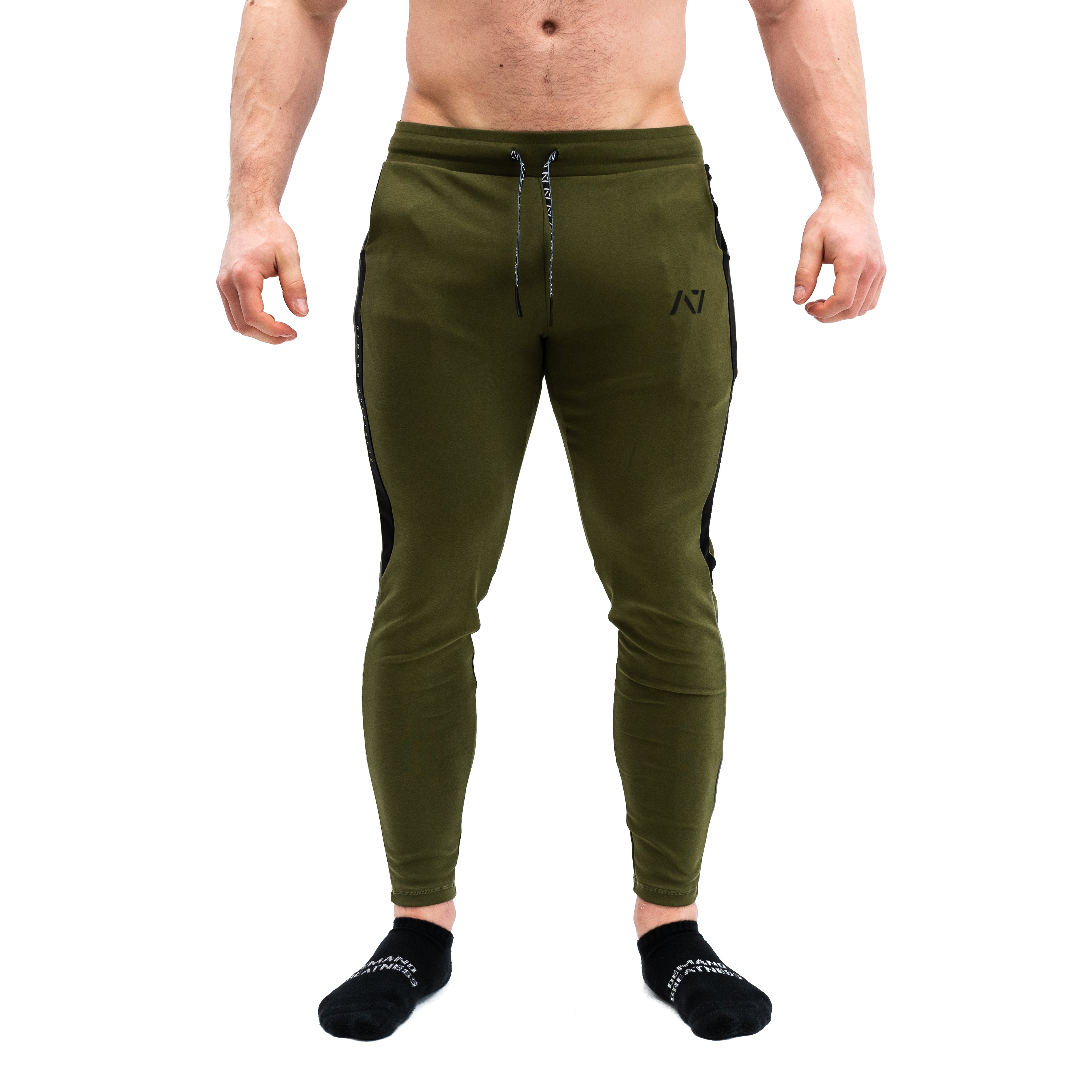 Our Moxie Joggers are made with premium cotton spandex fabric to keep you comfy throughout the day whether you are training or going out! Our Moxie Joggers contour to your body and feature a reflective stripe on both side, deep un-zippered pockets and stealth matte logos. Now in our new military colourway. You can purchase Military Moxie joggers from A7 UK or A7 Europe. A7 UK shipping to UK, Ireland, France, Italy, Germany, the Netherlands, Sweden and Poland.