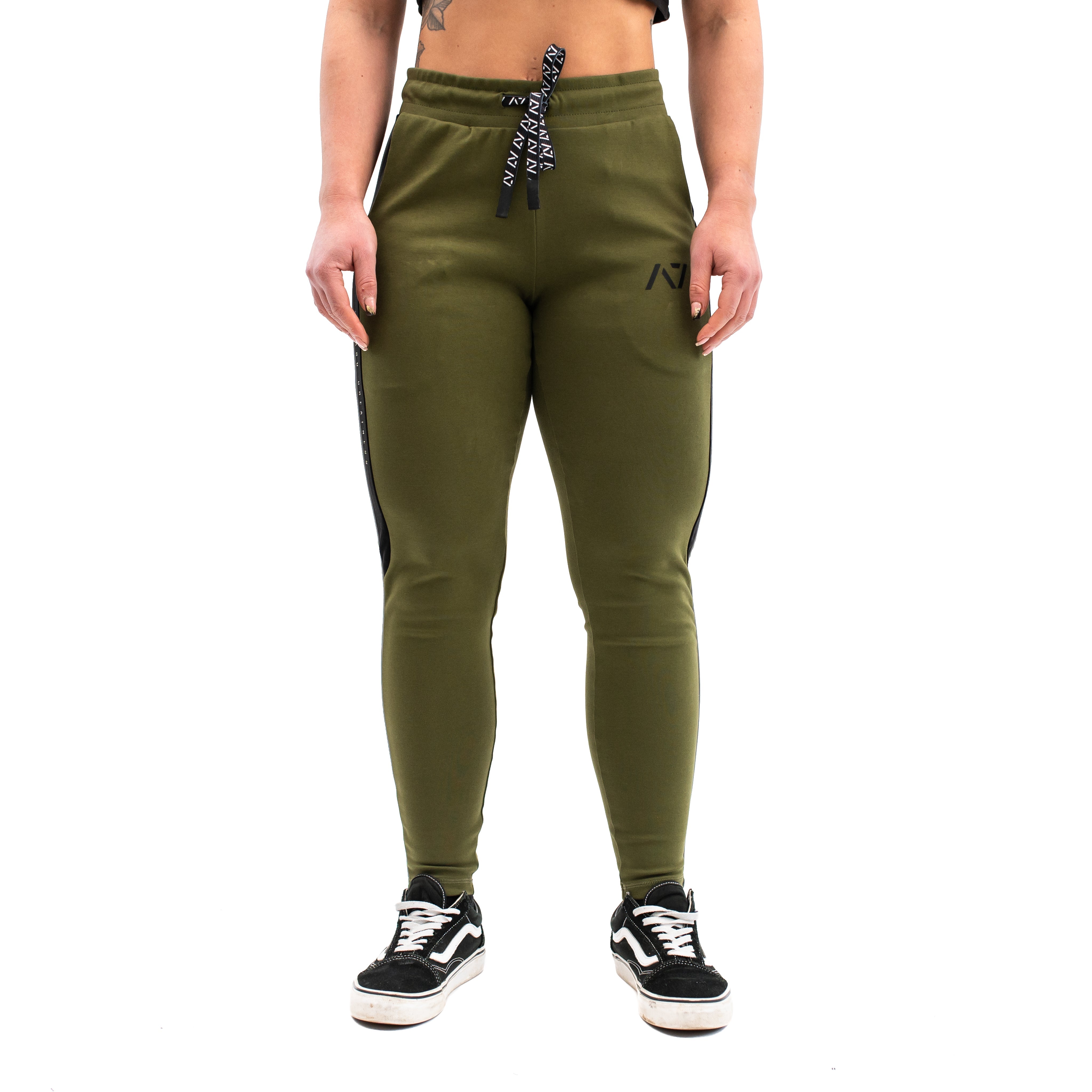 Our Moxie Joggers are made with premium cotton spandex fabric to keep you comfy throughout the day whether you are training or going out! Our Moxie Joggers contour to your body and feature a reflective stripe on both side, deep un-zippered pockets and stealth matte logos. Now in our new military colourway. You can purchase Military Moxie joggers from A7 UK or A7 Europe. A7 UK shipping to UK, Ireland, France, Italy, Germany, the Netherlands, Sweden and Poland.