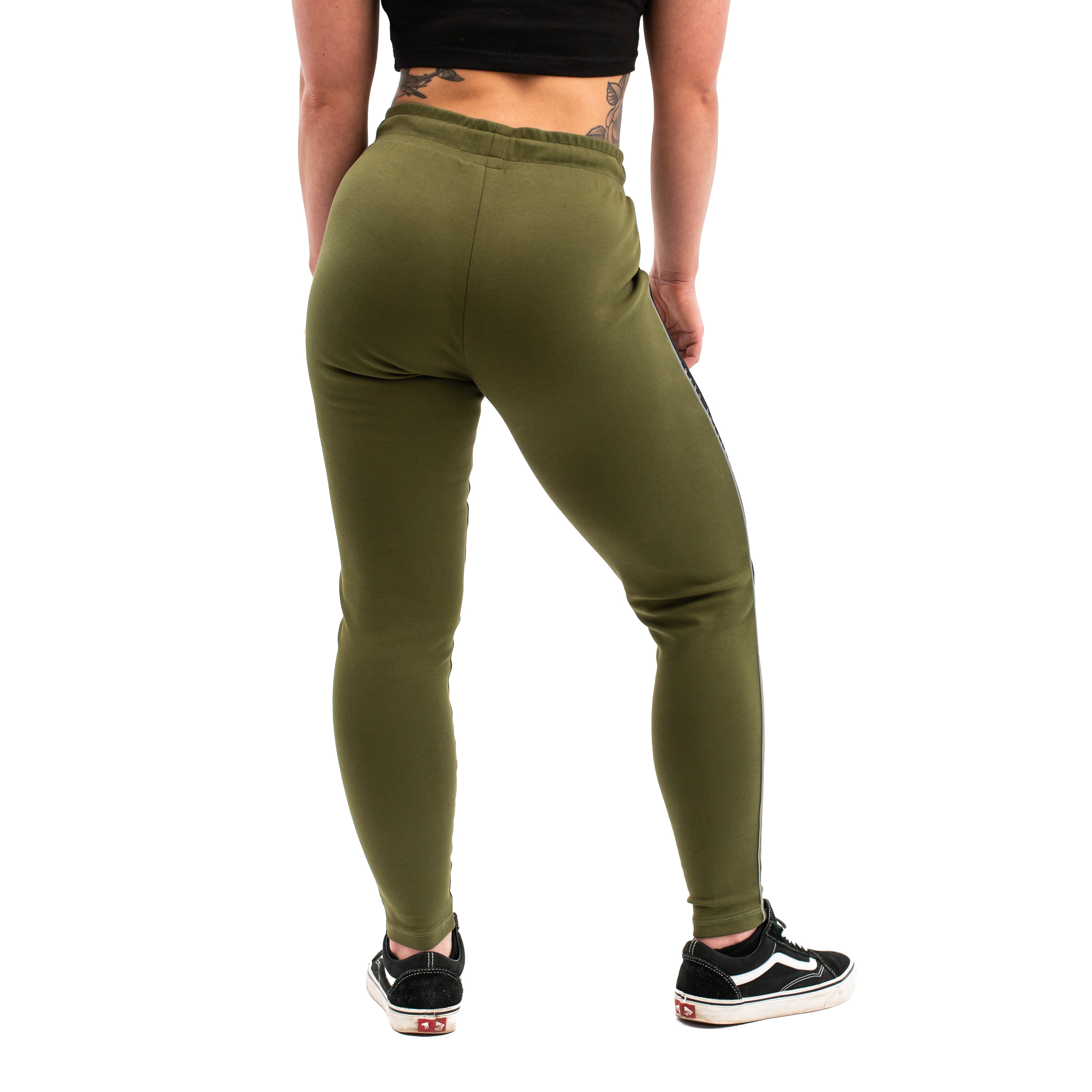 Our Moxie Joggers are made with premium cotton spandex fabric to keep you comfy throughout the day whether you are training or going out! Our Moxie Joggers contour to your body and feature a reflective stripe on both side, deep un-zippered pockets and stealth matte logos. Now in our new military colourway. You can purchase Military Moxie joggers from A7 UK or A7 Europe. A7 UK shipping to UK, Ireland, France, Italy, Germany, the Netherlands, Sweden and Poland.