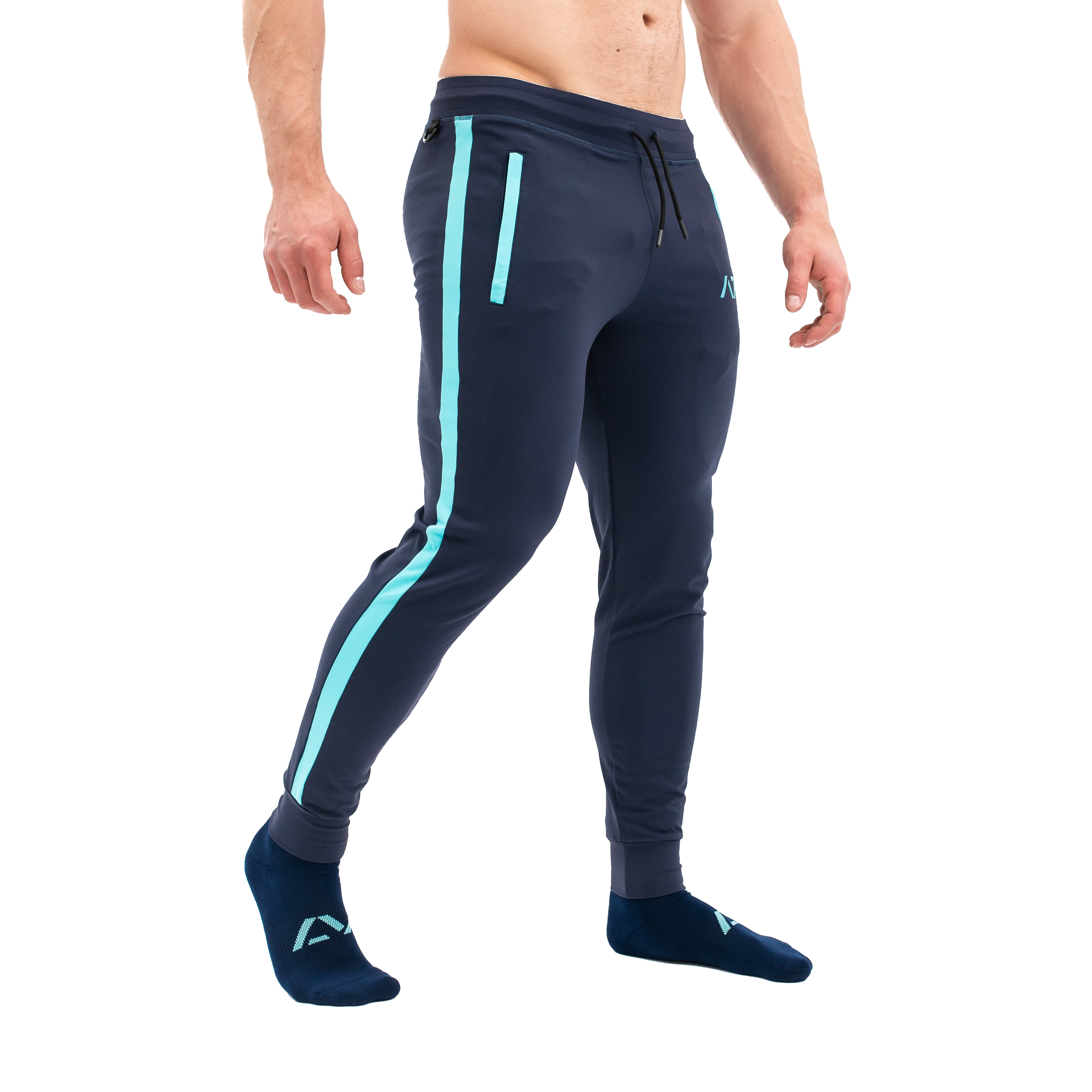 Iced Defy joggers are just as comfortable in the gym as they are going out. These are made with premium moisture-wicking 4-way-stretch material for greater range of motion. These are a great fit for both men and women and offer deep zippered pockets and tapered leg design. . Purchase Iced Defy Joggers from A7 UK shipping to UK or A7 Europe shipping to EU. 