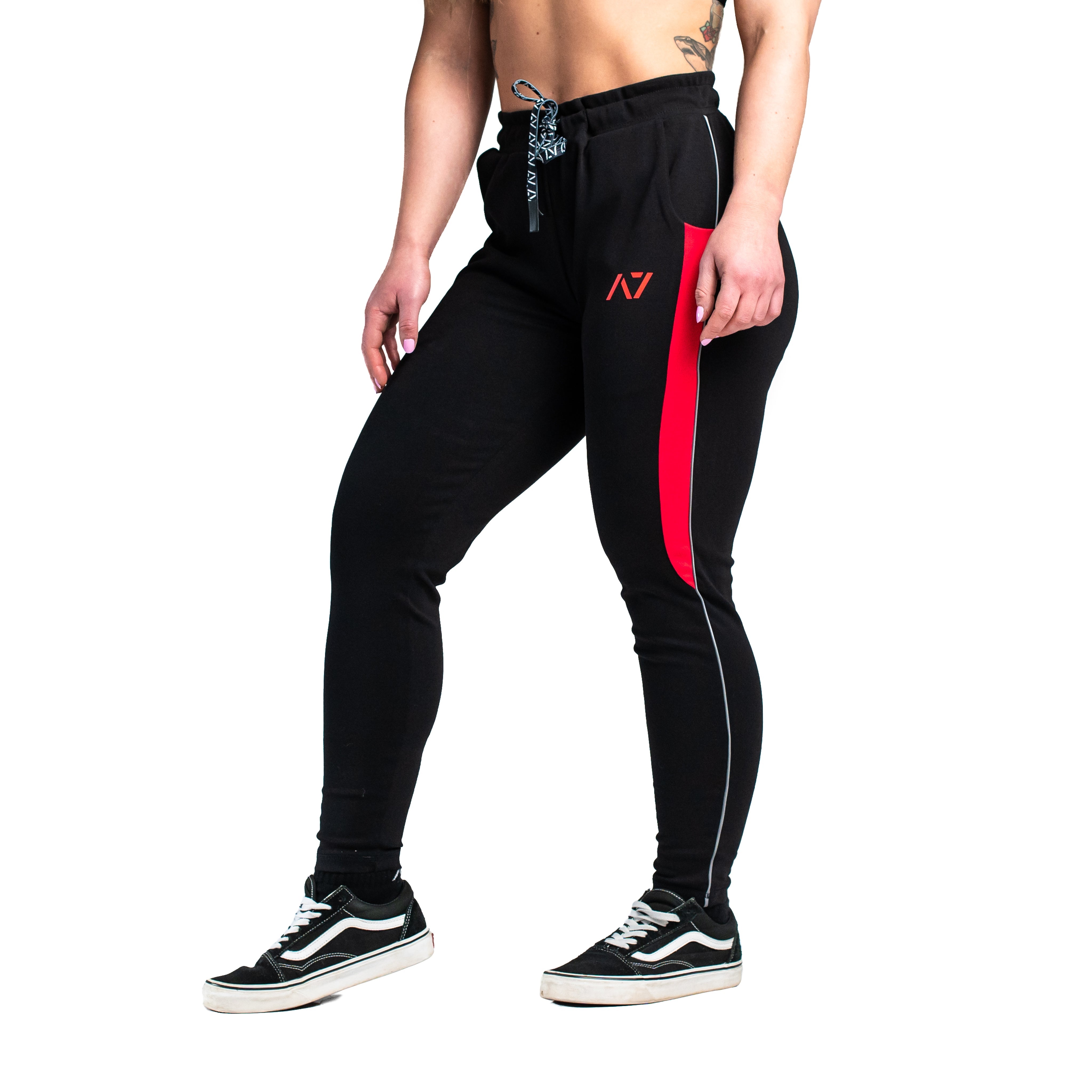 Our Moxie Joggers are made with premium cotton spandex fabric to keep you comfy throughout the day whether you are training or going out! Our Moxie Joggers contour to your body and feature a reflective stripe on both side, deep un-zippered pockets and stealth matte logos. Now in our new Inferno colourway. You can purchase Military Moxie joggers from A7 UK or A7 Europe. A7 UK shipping to UK, Ireland, France, Italy, Germany, the Netherlands, Sweden and Poland.