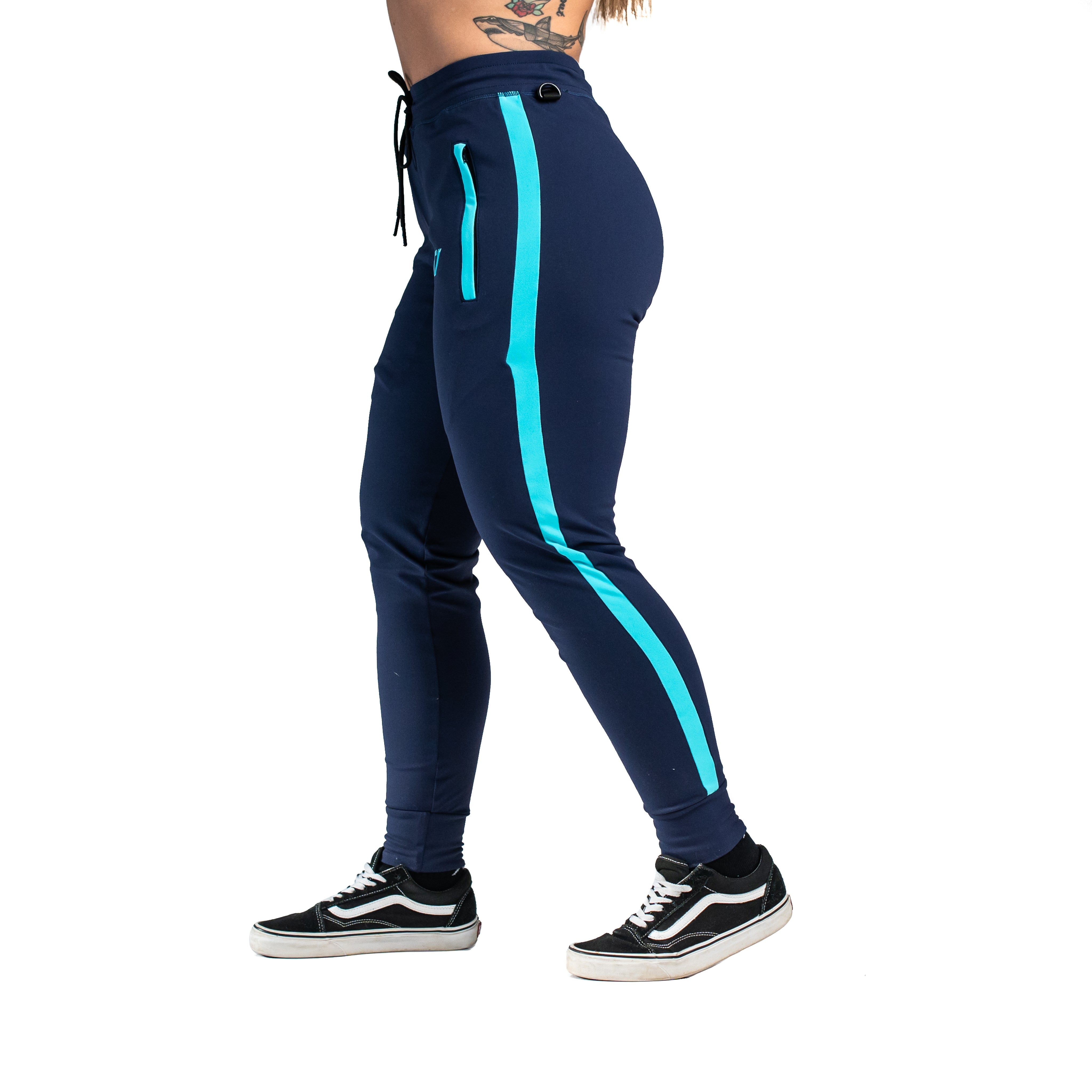 Iced Defy joggers are just as comfortable in the gym as they are going out. These are made with premium moisture-wicking 4-way-stretch material for greater range of motion. These are a great fit for both men and women and offer deep zippered pockets and tapered leg design. . Purchase Iced Defy Joggers from A7 UK shipping to UK or A7 Europe shipping to EU. 