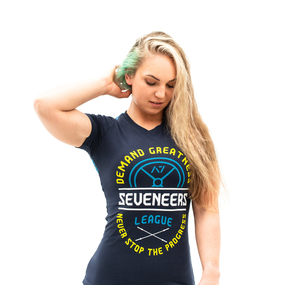 
                      
                        The Seveneers League bar grip - we demand greatness from life and never stop progressing towards out goals! A7 bar grip helps you stick to the bench during bench press and anchors the barbell to your back when squatting. Bar Grip is the ultimate training shirt for powerlifting, strongman and weightlifting workouts. Seveneers Bar Grip is a perfect gift for a powerlifter. Purchase Seveneers League Bar Grip from A7 UK for shipping to UK.
                      
                    
