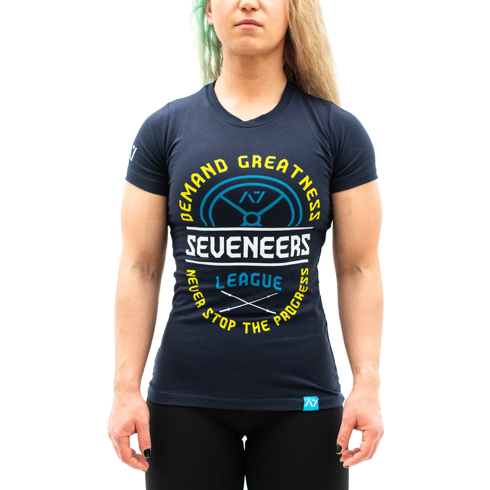 
                      
                        The Seveneers League bar grip - we demand greatness from life and never stop progressing towards out goals! A7 bar grip helps you stick to the bench during bench press and anchors the barbell to your back when squatting. Bar Grip is the ultimate training shirt for powerlifting, strongman and weightlifting workouts. Seveneers Bar Grip is a perfect gift for a powerlifter. Purchase Seveneers League Bar Grip from A7 UK for shipping to UK.
                      
                    