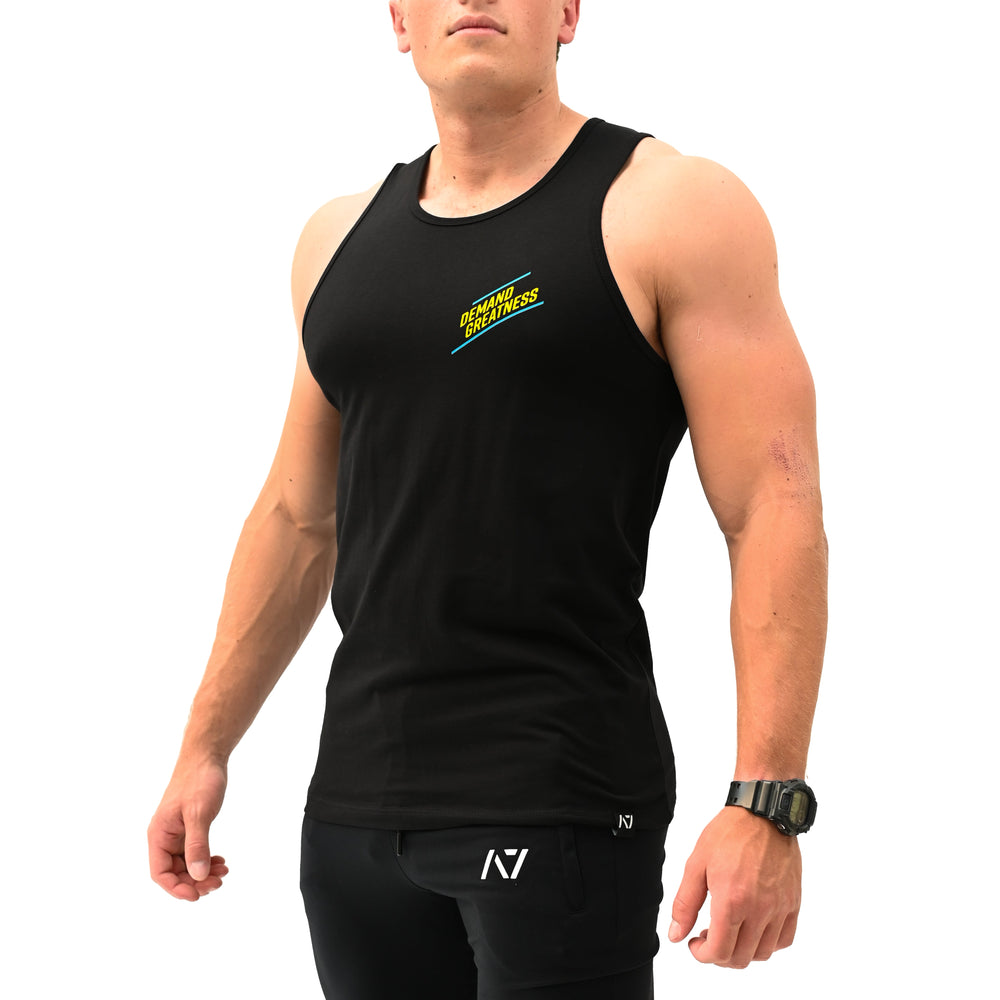 Geo Weave Non Bar Grip Tank T-Shirt is perfect for in and out of the gym. Purchase Geo Weave Non Bar Grip tshirt UK from A7 UK. Purchase Geo Weave Shirt Europe from A7 UK. Best gymwear shipping to UK and Europe from A7 UK. Geo Weave is our newest Non Bar Grip Design. The best Powerlifting apparel for all your workouts. Available in UK and Europe including France, Italy, Germany, Sweden and Poland.