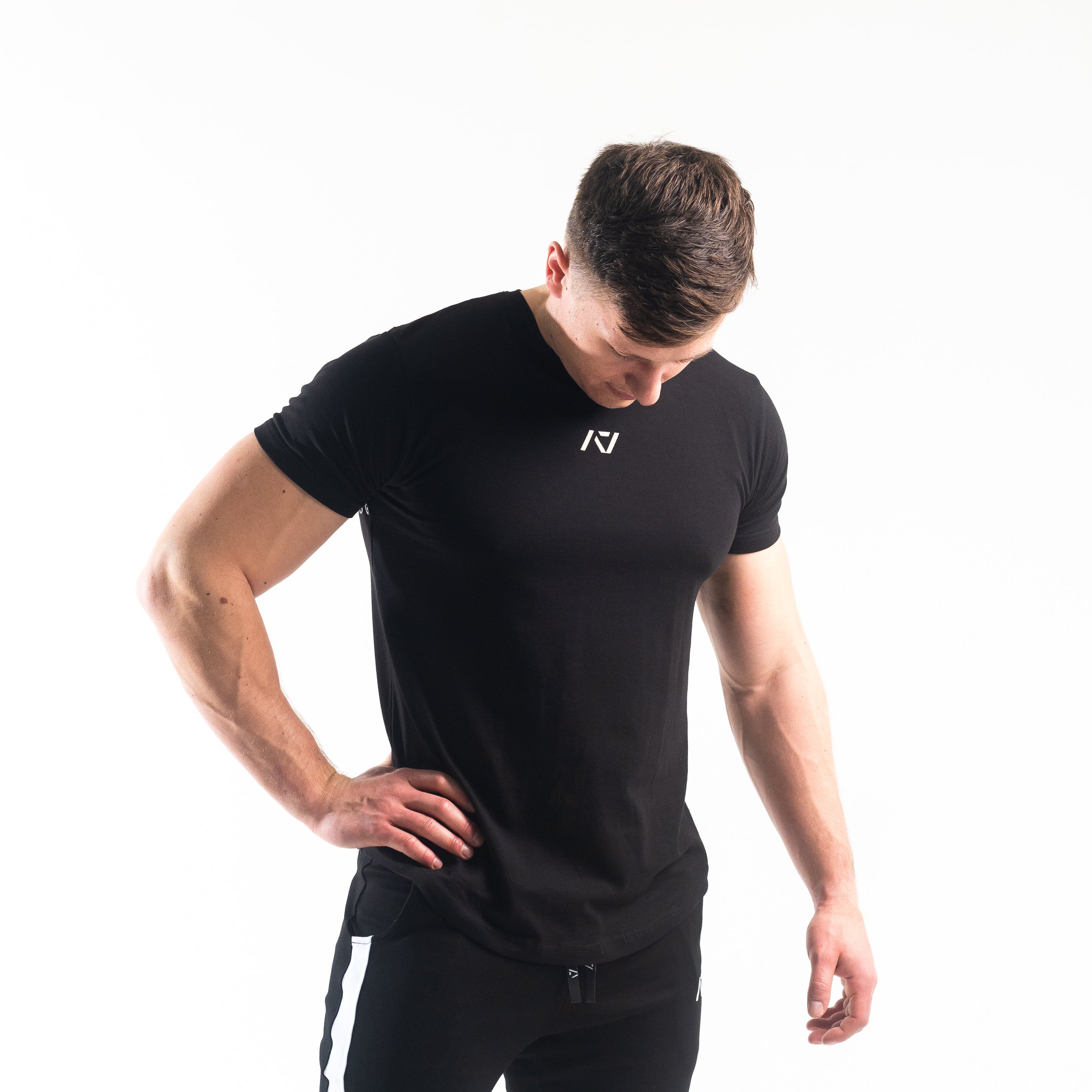 Stealth is our classic black on black shirt design. With the Stealth shirt you can be noticed, yet still, be able to be subtle. With the Stealth Bar Grip Shirt you can be noticed, yet still, be able to be subtle. The A7 silicone bar grip helps with slippery commercial benches and bars and anchors the barbell to your back. All A7 Powerlifting Equipment shipping to UK, Norway, Switzerland and Iceland.