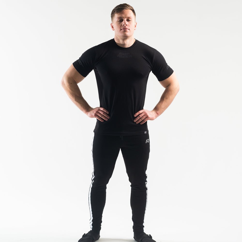 
                      
                        DG23 Stealth is our new meet shirt design highlighting Demand Greatness with a double outline font to showcase your impact on the platform. The DG23 Meet Shirt is IPF Approved. Shop the full A7 Powerlifting IPF Approved Equipment collection. The IPF Approved Kit includes Powerlifting Singlet, A7 Meet Shirt, A7 Zebra Wrist Wraps, A7 Deadlift Socks, Hourglass Knee Sleeves (Stiff Knee Sleeves and Rigor Mortis Knee Sleeves). All A7 Powerlifting Equipment shipping to UK, Norway, Switzerland and Iceland.
                      
                    
