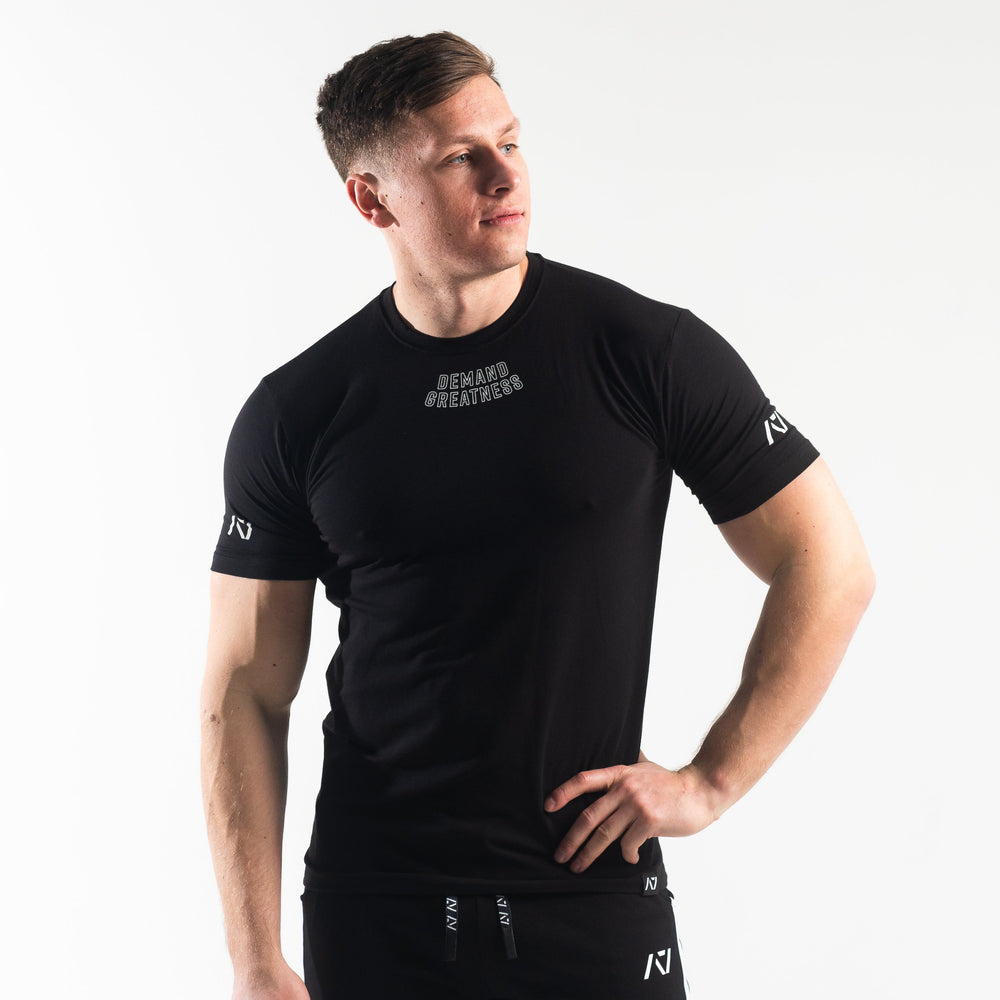 
                      
                        DG23 Domino is our new meet shirt design highlighting Demand Greatness with a double outline font to showcase your impact on the platform. The DG23 Meet Shirt is IPF Approved. Shop the full A7 Powerlifting IPF Approved Equipment collection. The IPF Approved Kit includes Powerlifting Singlet, A7 Meet Shirt, A7 Zebra Wrist Wraps, A7 Deadlift Socks, Hourglass Knee Sleeves (Stiff Knee Sleeves and Rigor Mortis Knee Sleeves). All A7 Powerlifting Equipment shipping to UK, Norway, Switzerland and Iceland.
                      
                    