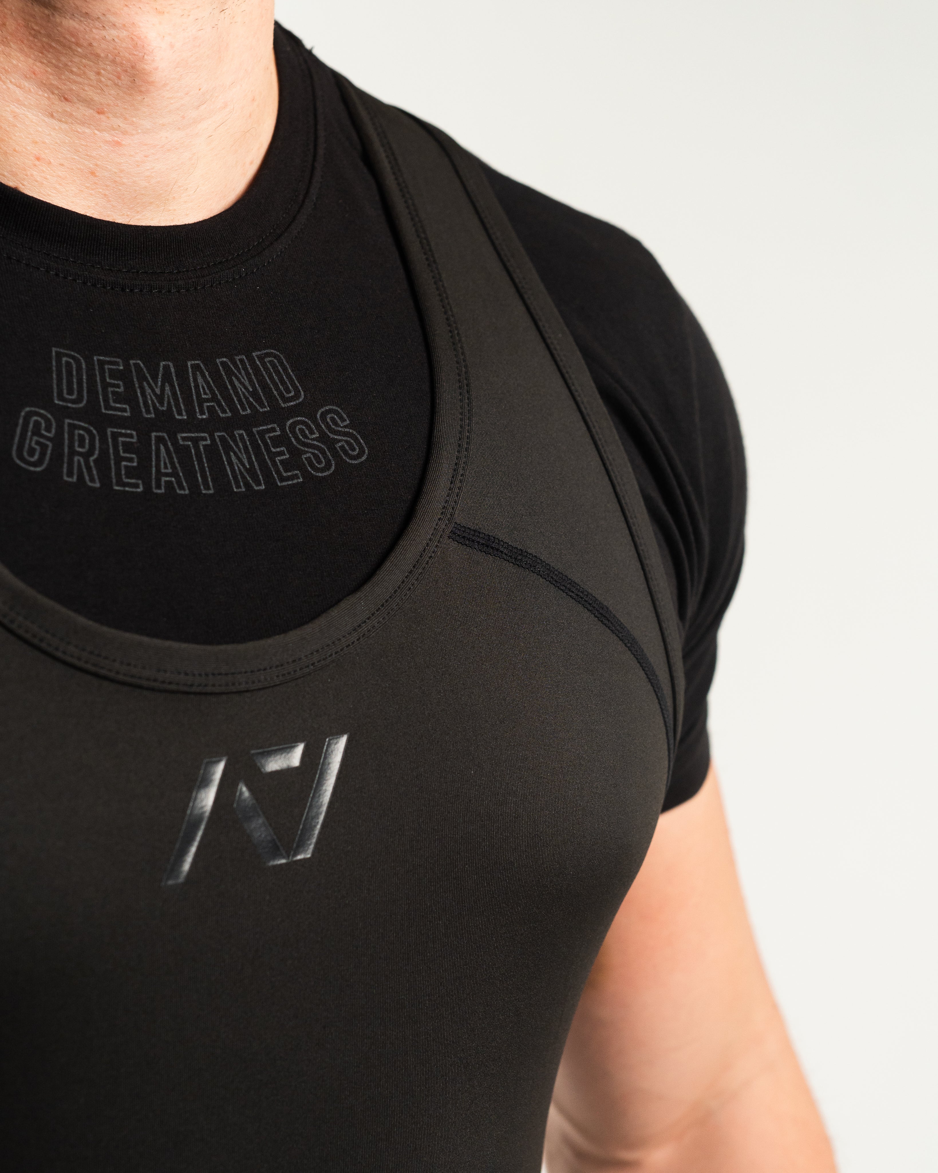 A7 IPF Approved Stealth Luno singlet features extra lat mobility, side panel stitching to guide the squat depth level and curved panel design for a slimming look. The Women's cut singlet features a tapered waist and additional quad room. The IPF Approved Kit includes Luno Powerlifting Singlet, A7 Meet Shirt, A7 Zebra Wrist Wraps, A7 Deadlift Socks, Hourglass Knee Sleeves (Stiff Knee Sleeves and Rigor Mortis Knee Sleeves). All A7 Powerlifting Equipment shipping to UK, Norway, Switzerland and Iceland.