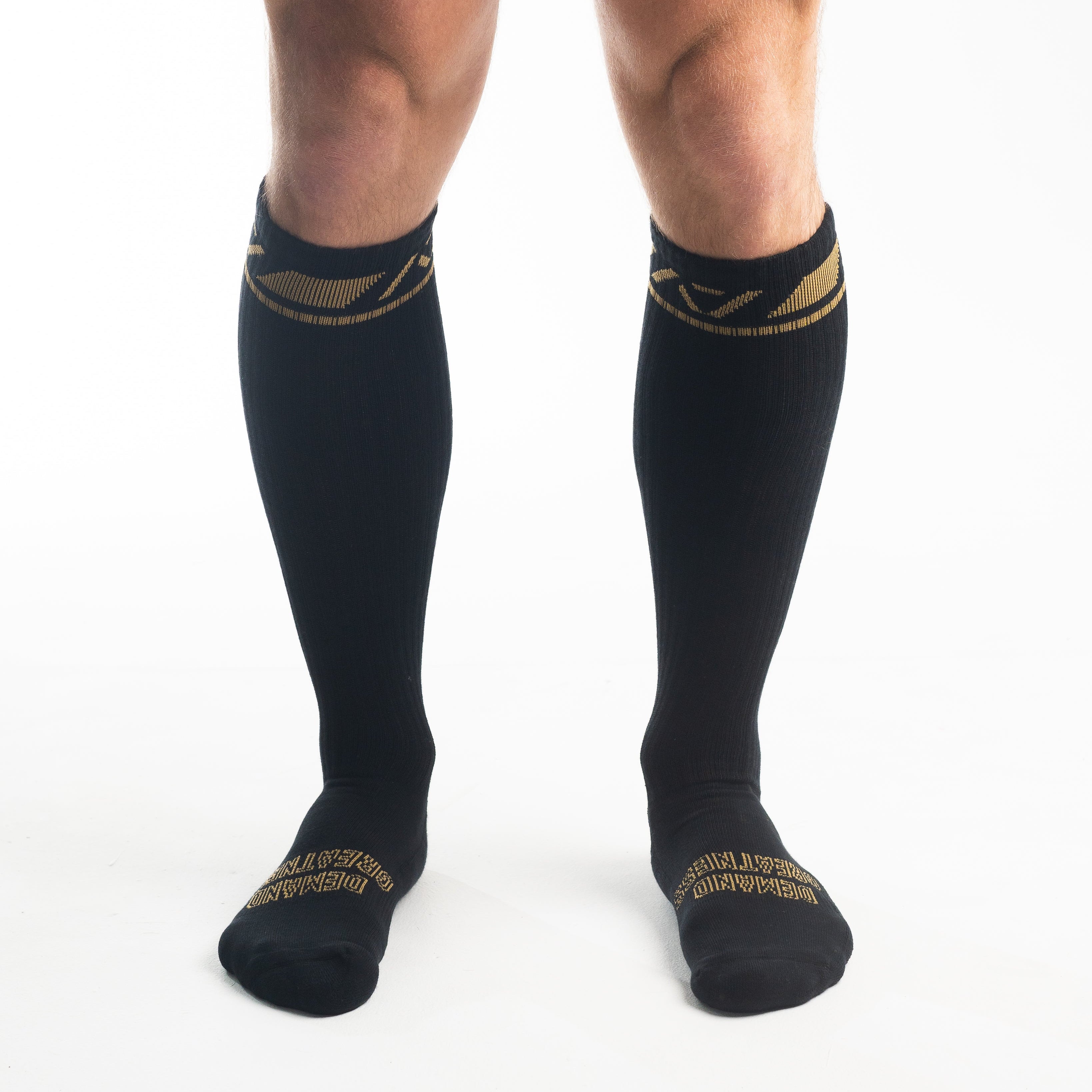 A7 Gold Standard Deadlift socks are designed specifically for pulls and keep your shins protected from scrapes. A7 deadlift socks are a perfect pair to wear in training or powerlifting competition. The IPF Approved Kit includes Powerlifting Singlet, A7 Meet Shirt, A7 Zebra Wrist Wraps, A7 Deadlift Socks, Hourglass Knee Sleeves (Stiff Knee Sleeves and Rigor Mortis Knee Sleeves). All A7 Powerlifting Equipment shipping to UK, Norway, Switzerland and Iceland.