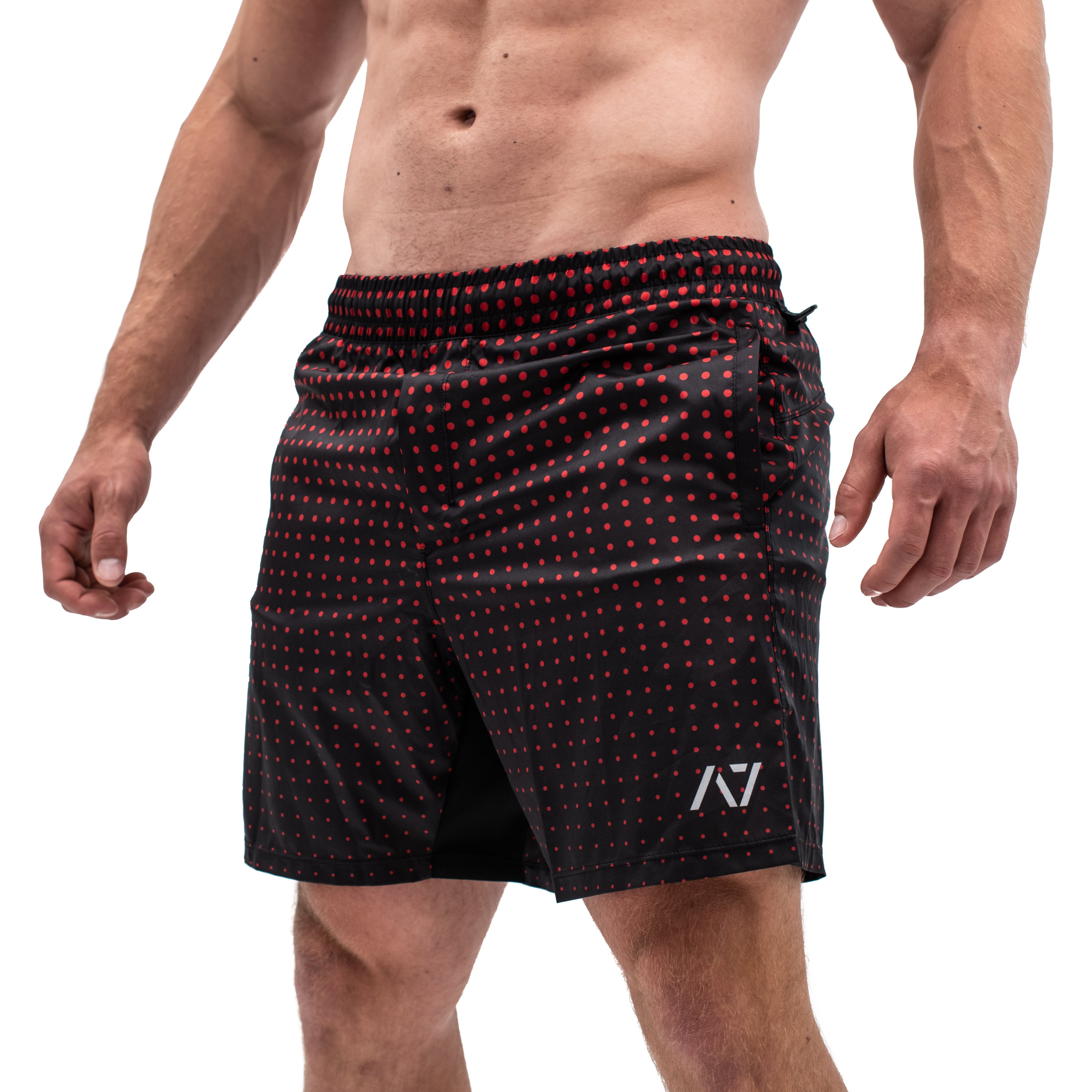 Have you ever squatted in shorts and realised that they may be too tight on you at the bottom of a squat? A7 Centre-stretch Squat Shorts are made with stretchy fabric in between legs making them perfect shorts for squat and squats for deadlifts. KWD shorts have a shorter inseam and are designed to show off your quads (KWaDs). Short inseam squat shorts, short shorts and deadlift shorts. Available in UK and Europe including France, Italy, Germany, Sweden and Poland.