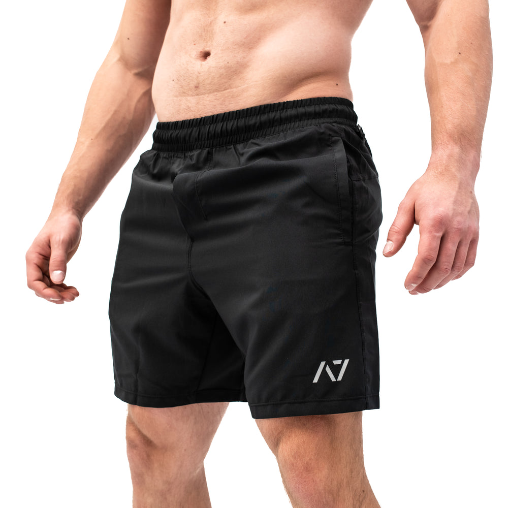 Have you ever squatted in shorts and realised that they may be too tight on you at the bottom of a squat? We have solved this problem with A7 Centre-stretch Squat Shorts. The shorts are made with stretchy fabric in between legs so you are never constricted during your squat. KWD shorts have a shorter inseam and are designed to show off your quads (KWaDs). Available in UK and Europe including France, Italy, Germany, Sweden and Poland.