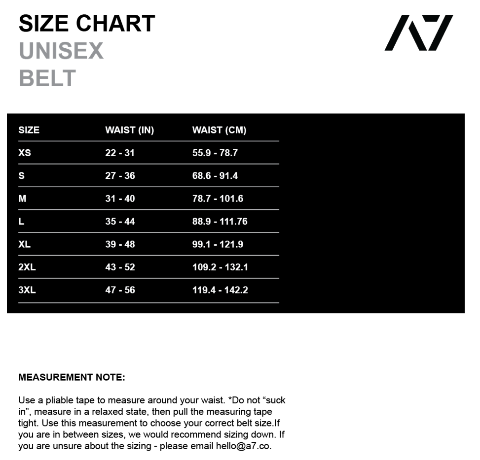 The A7 Lever belt is IPF Approved and is great for powerlifting and strongman. Purchase this powerlifting belts from A7 UK. Purchase Powerlifting Belts from A7 UK. Best Weightlifting belts shipping to UK and Europe from A7 UK. Pioneer lever weightlifting belt. The best Powerlifting apparel for all your workouts. This A7 Pioneer Cut Prong belt is the perfect piece of equipment to finish off your IPF Approved Kit. 