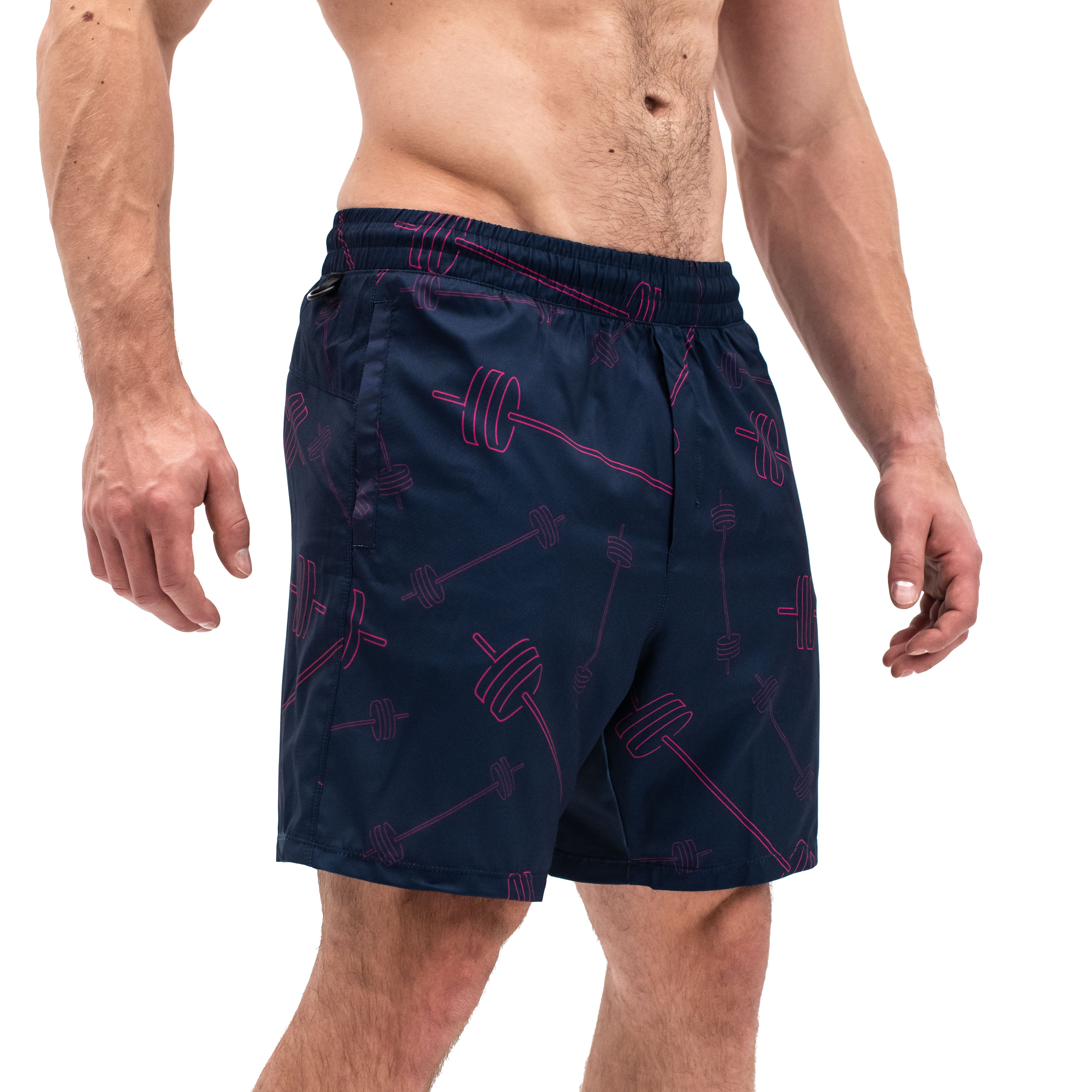 Have you ever squatted in shorts and realised that they may be too tight on you at the bottom of a squat? We have solved this problem with A7 Centre-stretch Squat Shorts. The shorts are made with stretchy fabric in between legs so you are never constricted during your squat. KWD shorts have a shorter inseam and are designed to show off your quads (KWaDs).