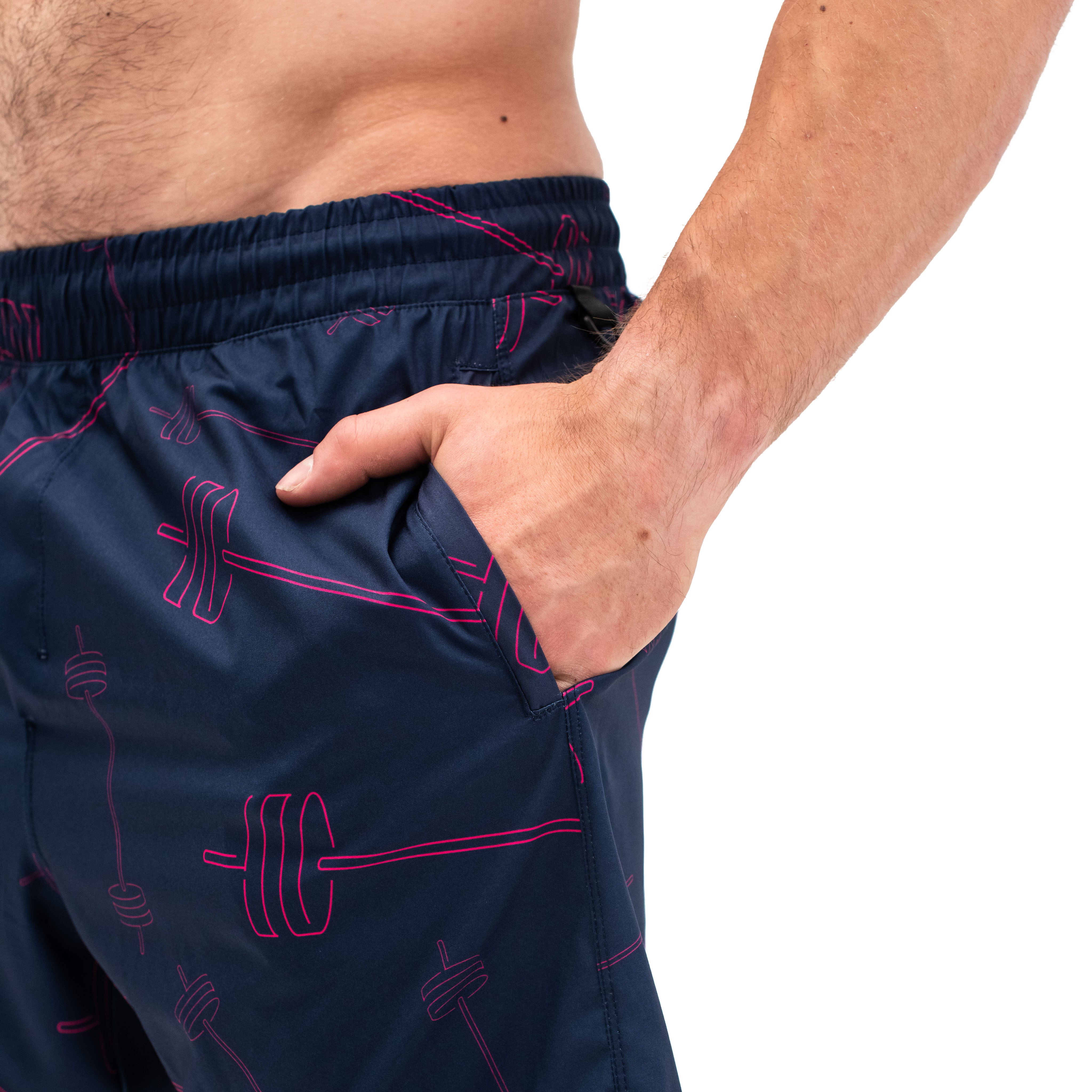 Have you ever squatted in shorts and realised that they may be too tight on you at the bottom of a squat? We have solved this problem with A7 Centre-stretch Squat Shorts. The shorts are made with stretchy fabric in between legs so you are never constricted during your squat. KWD shorts have a shorter inseam and are designed to show off your quads (KWaDs).