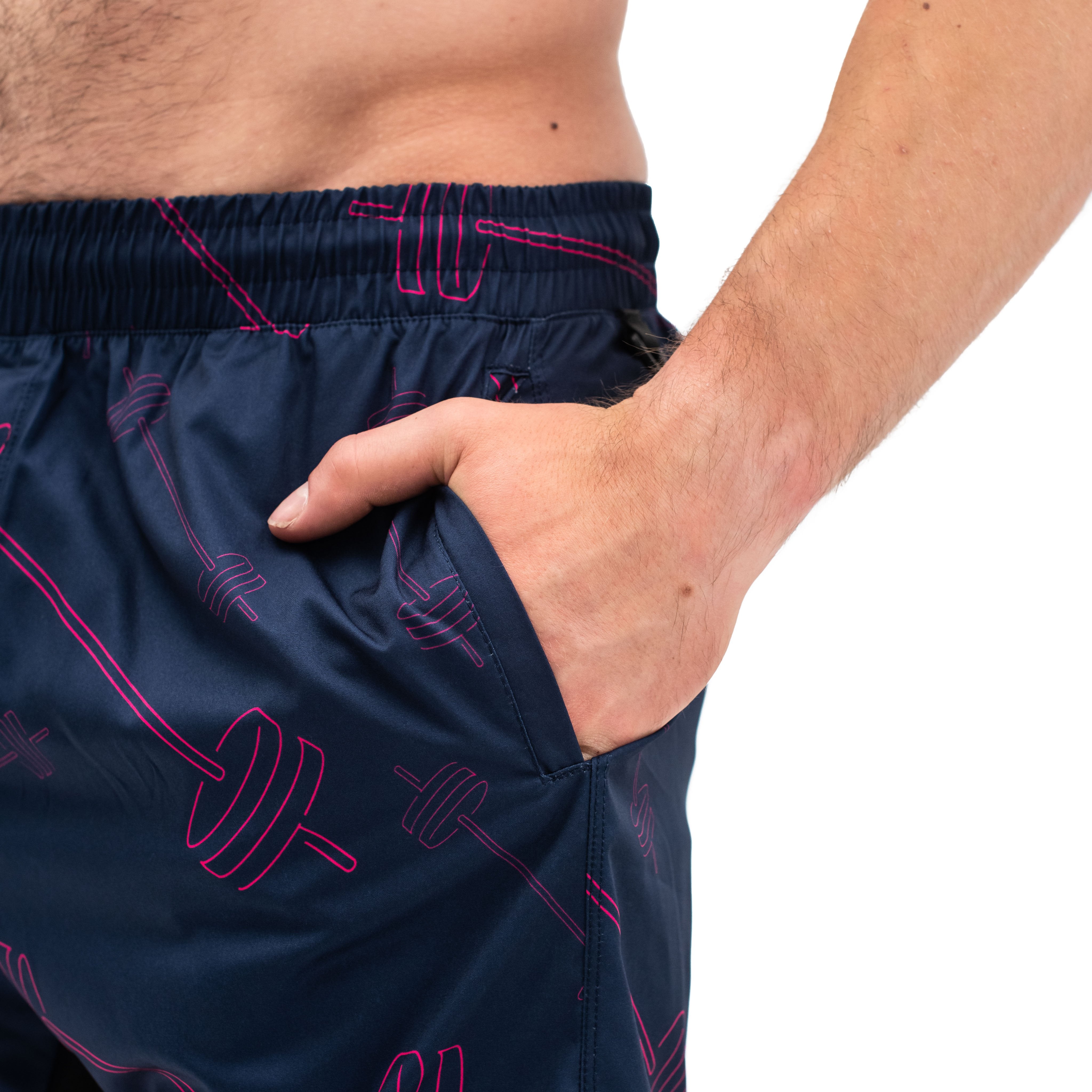 Have you ever squatted in shorts and realised that they may be too tight on you at the bottom of a squat? We have solved this problem with A7 Centre-stretch Squat Shorts. The shorts are made with stretchy fabric in between legs so you are never constricted during your squat. KWD shorts have a shorter inseam and are designed to show off your quads (KWaDs).