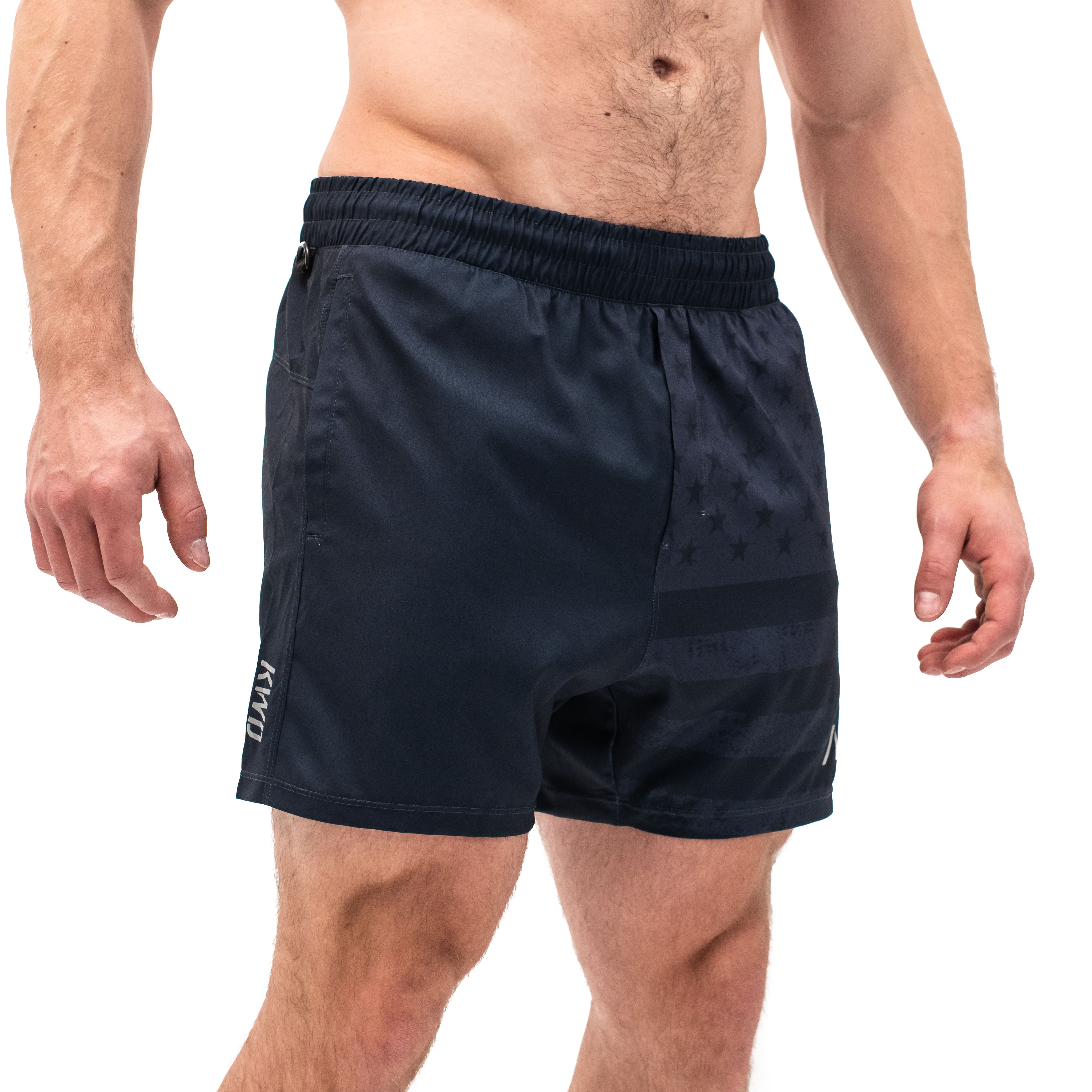 Have you ever squatted in shorts and realised that they may be too tight on you at the bottom of a squat? We have solved this problem with A7 Centre-stretch Squat Shorts. The shorts are made with stretchy fabric in between legs so you are never constricted during your squat. KWD shorts have a shorter inseam and are designed to show off your quads (KWaDs).