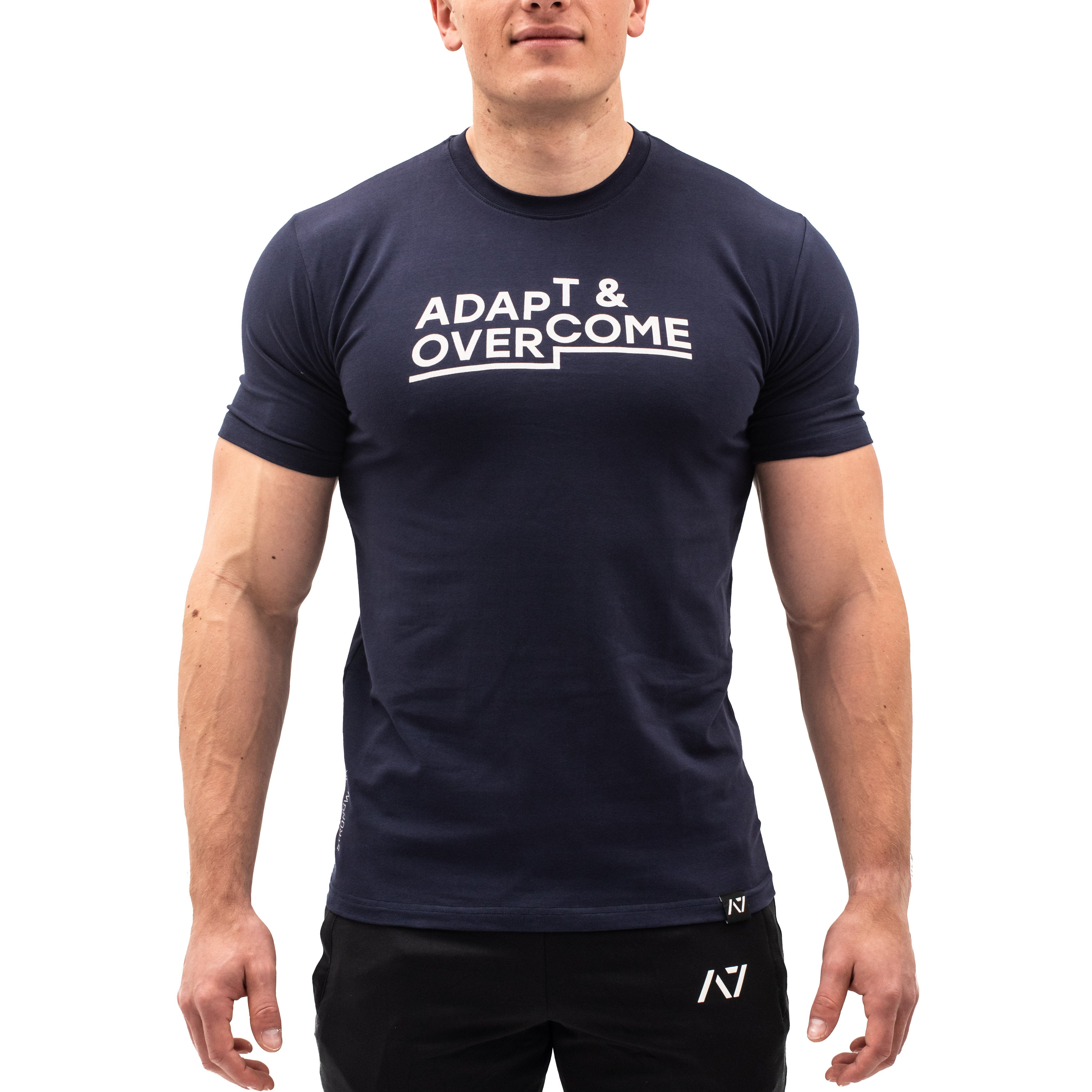 Adapt & Overcome Bar Grip T-shirt, great as a squat shirt. Purchase Adapt & Overcome Bar Grip tshirt UK from A7 UK or A7 Europe. No more chalk and no more sliding. Best Bar Grip Tshirts, shipping to UK and Europe from A7 UK or A7 Europe. The best Powerlifting apparel for all your workouts. Available in UK and Europe including France, Italy, Germany, Sweden and Poland