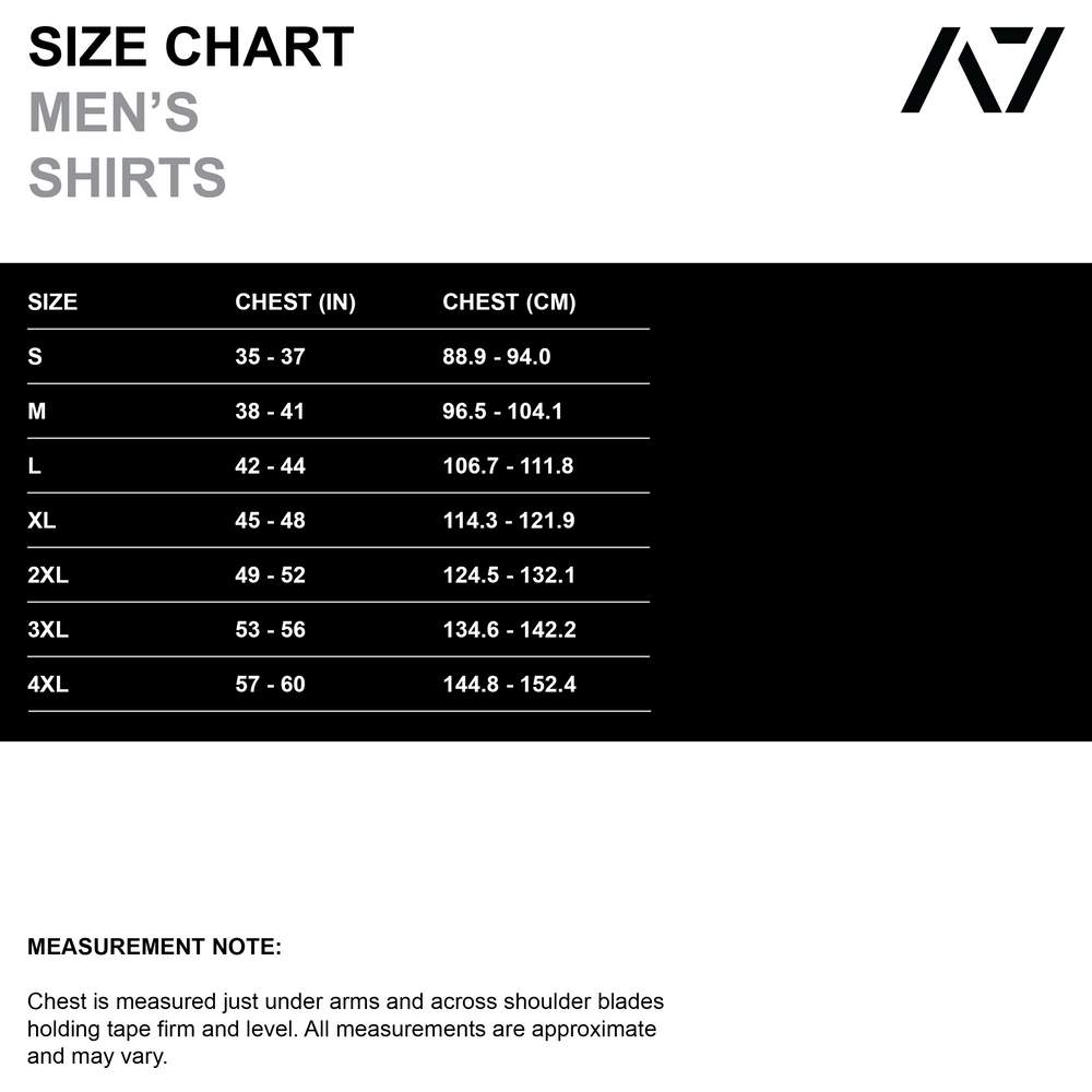 
                      
                        A7 Bar Grip T-shirt is great as a squat shirt as well as for bench pressing. The perfect grip shirt. Purchase your Bar Grip tshirt in Europe and the UK from www.A7UK.com. Purchase Bar Grip Shirt Europe from A7 UK. Best Bar Grip Tshirts, shipping to UK and Europe from A7 UK. The best Powerlifting apparel for all your workouts. Available in UK and Europe including France, Italy, Germany, Sweden and Poland
                      
                    