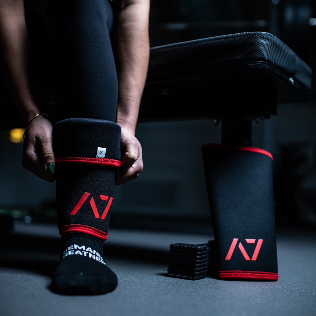 A7 Inferno Stiff knee sleeves feature black and red design. These are structured with a downward cut panel on the back of the quad and calf to ensure these have the ultimate compression at the knee joint. The A7 CONE Inferno Stiff Knee Sleeves are IPF approved and are allowed in all IPF competitions and affiliate federations like the European Powerlifting Federation and all federations across Europe. A7 UK shipping to UK and Europe. 